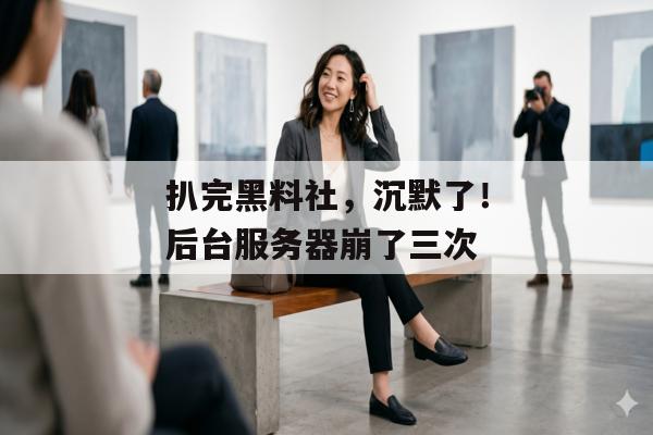 扒完黑料社，沉默了！后台服务器崩了三次